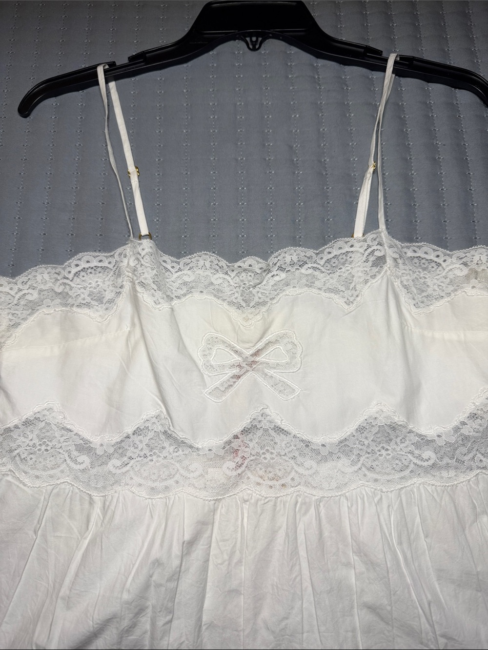 LoveShackFancy White Lace-Trim Vinca Midi Dress NWT - Picture 7 of 9